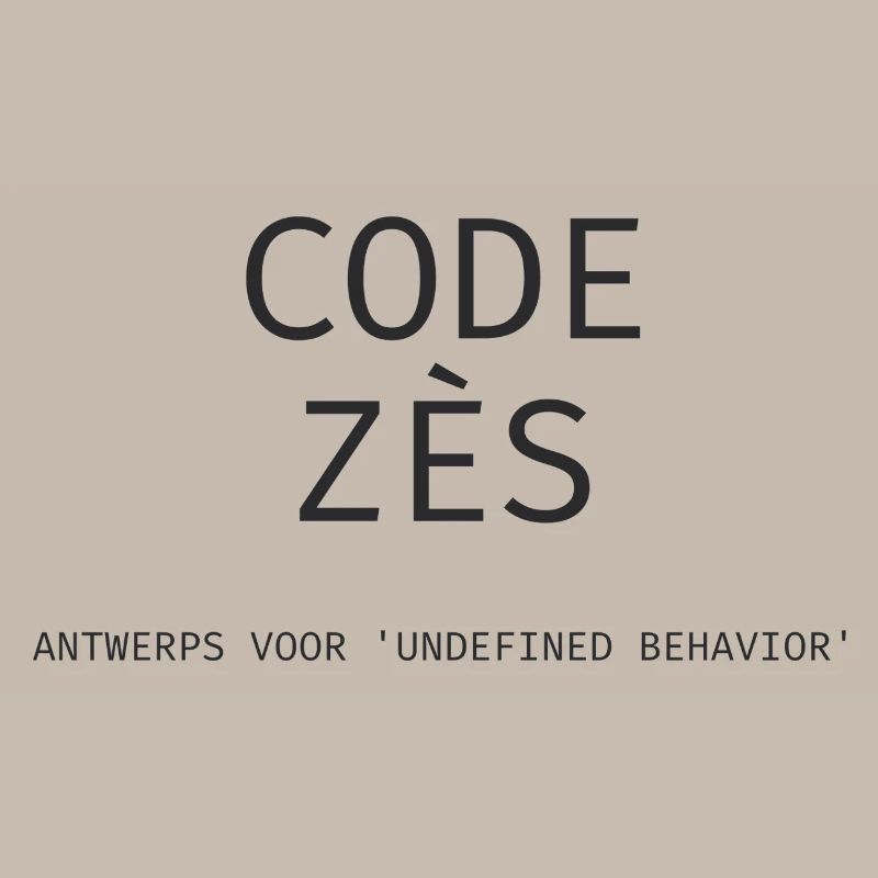Antwerp: "Code Zès!" – Tech Dialect Shirt
