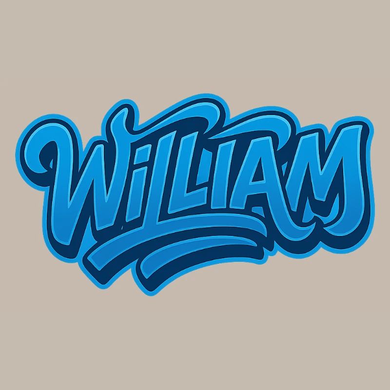 Graffiti WILLIAM Name Gift Ideal Printable s