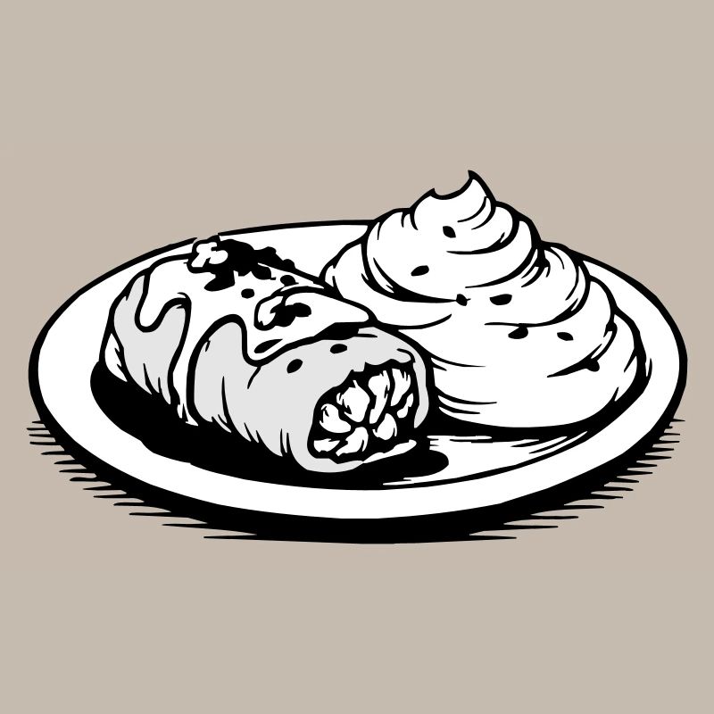 Golubzi cabbage wrap with mashed potatoes