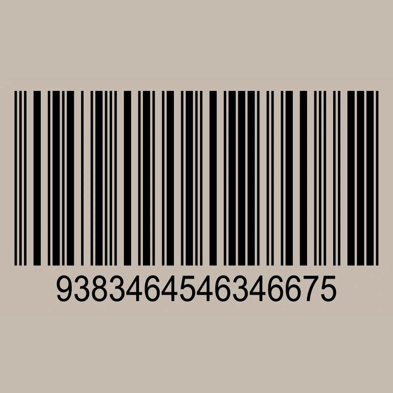 Barcode / barcode in black with numbers