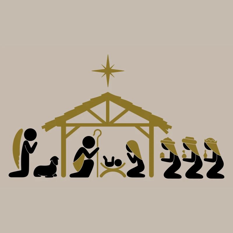 Weihnachtskrippe an Heiligabend