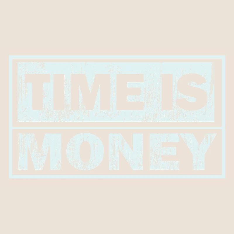 Le temps, c’est de l’argent – bannière texte grunge