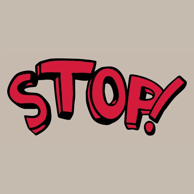 Stop Stehen Bleiben Comic Spruch