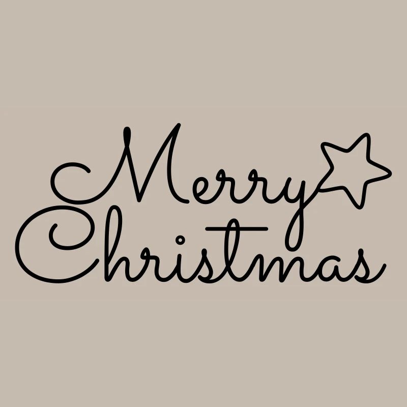Joyeux Noël cursive Joyeux Noël