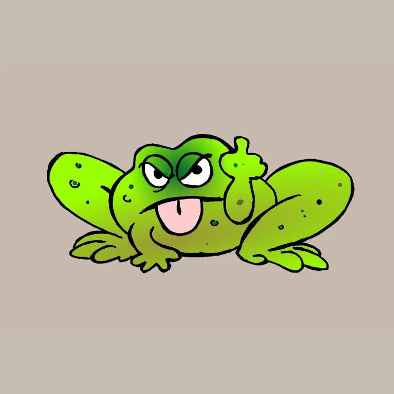 Toad pulls the tongue