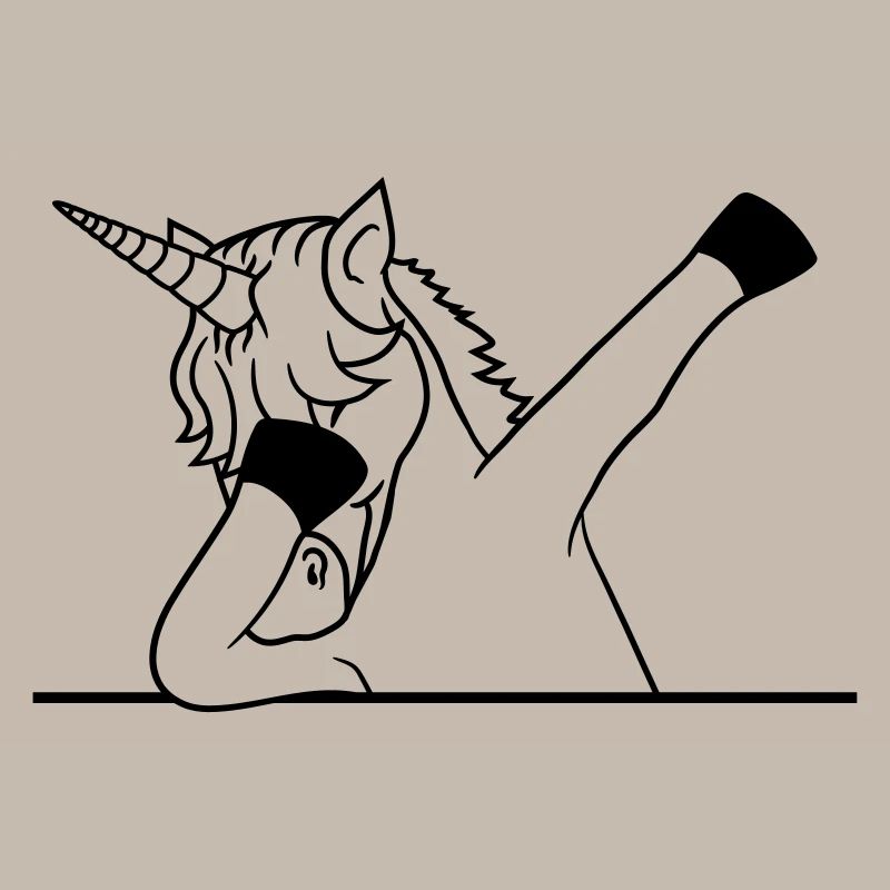 feld text schreiben schild mauer dabbing unicorn d