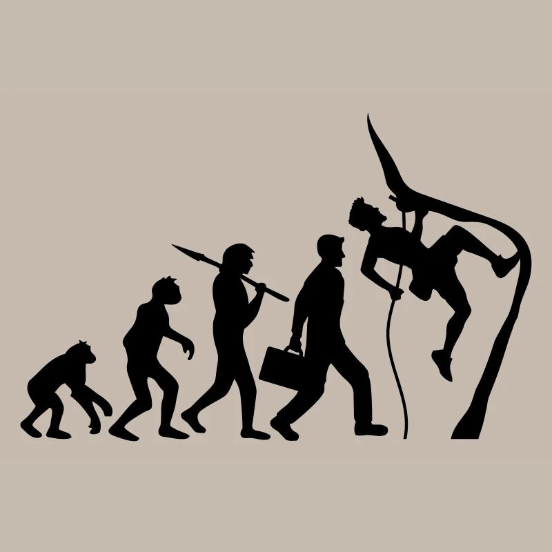 Klettern seil bergsteiger evolution