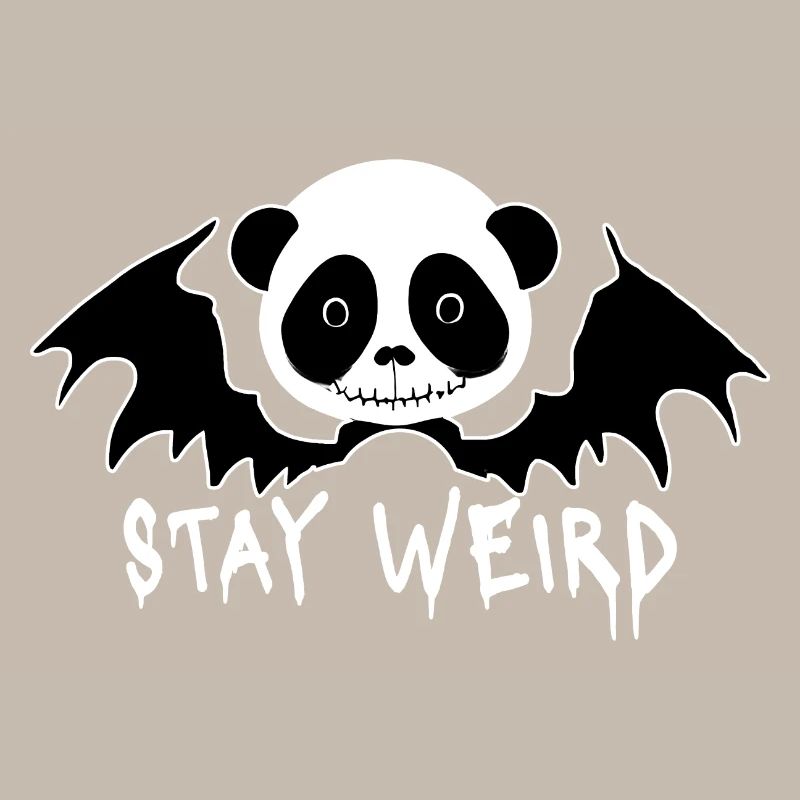 Restez bizarre Goth Panda