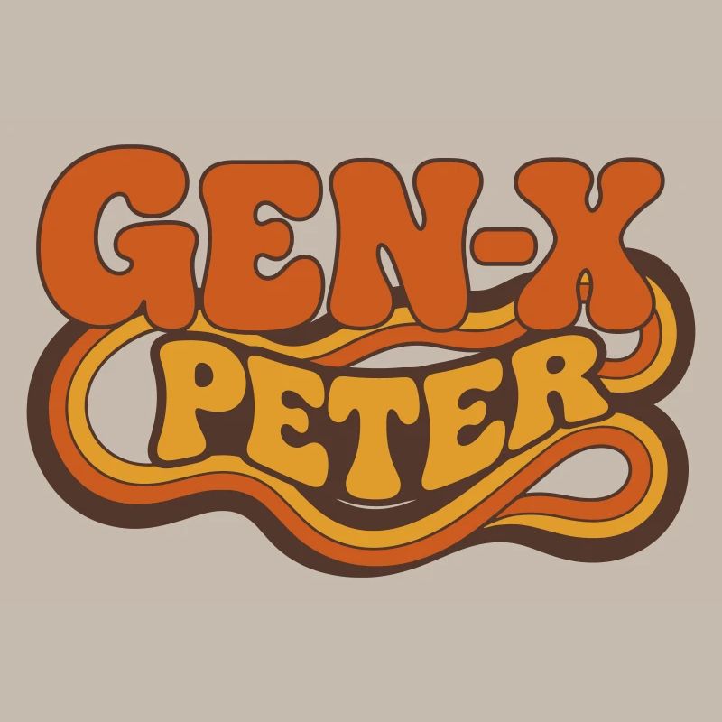 GenX Peter Retro Typography