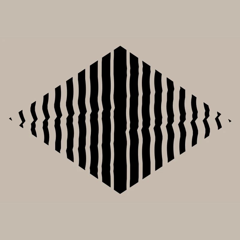Rhombus shape line pattern many strokes