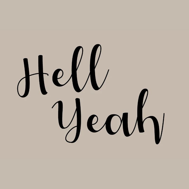 Hell Yeah Lettering
