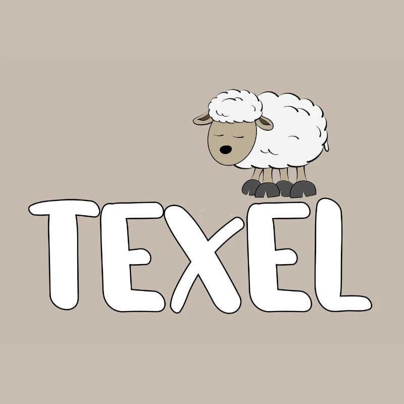 Schaf Texel (bunte Version)