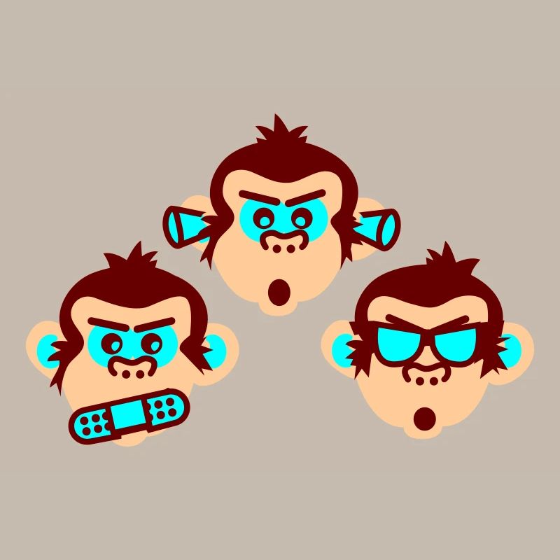 three wise monkeys