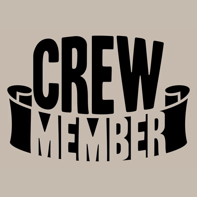 Cool Crew Member Banner Logo