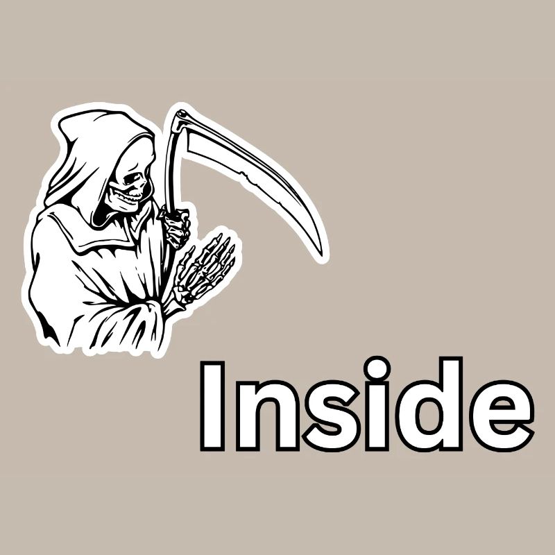 Dead Inside – Dark Skull Reaper-Design