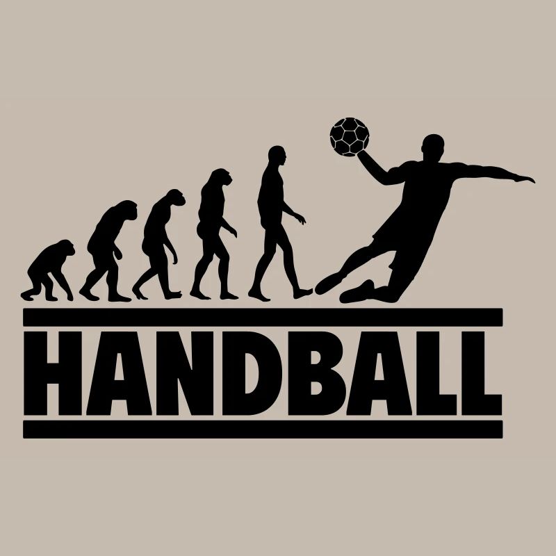 Evolution to a handball player,handball