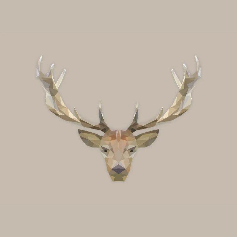 Low Poly Hirsch