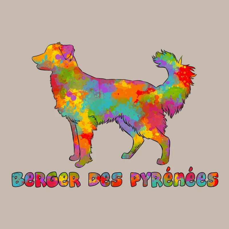 Pyrenean Shepherd Multicolor Gesicht rasiert