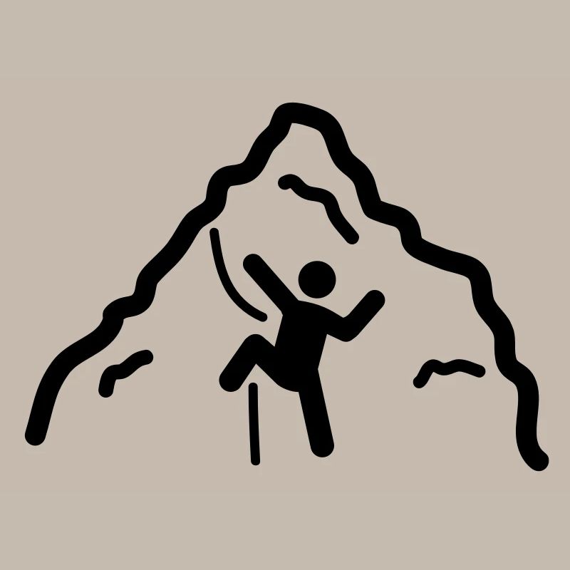 bergsteiger climbing