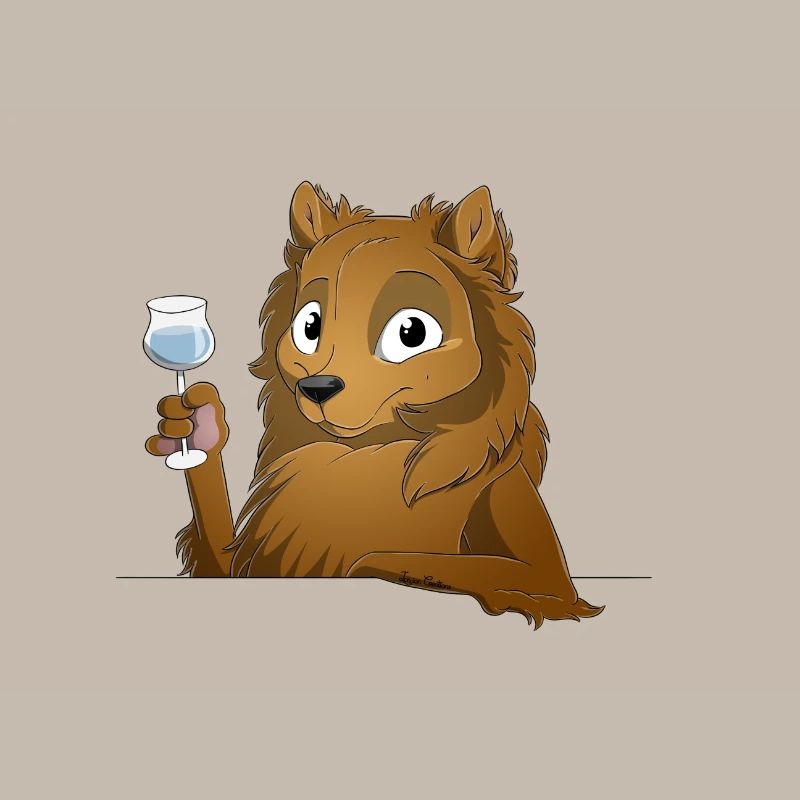 Trinkender oder treibender Spitz