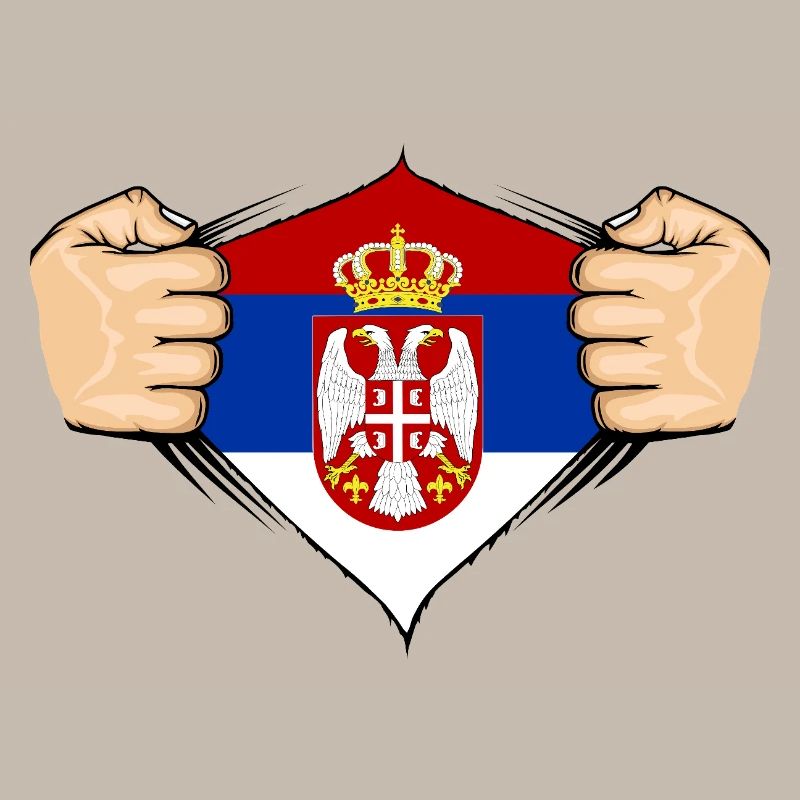Conception du drapeau de la Serbie