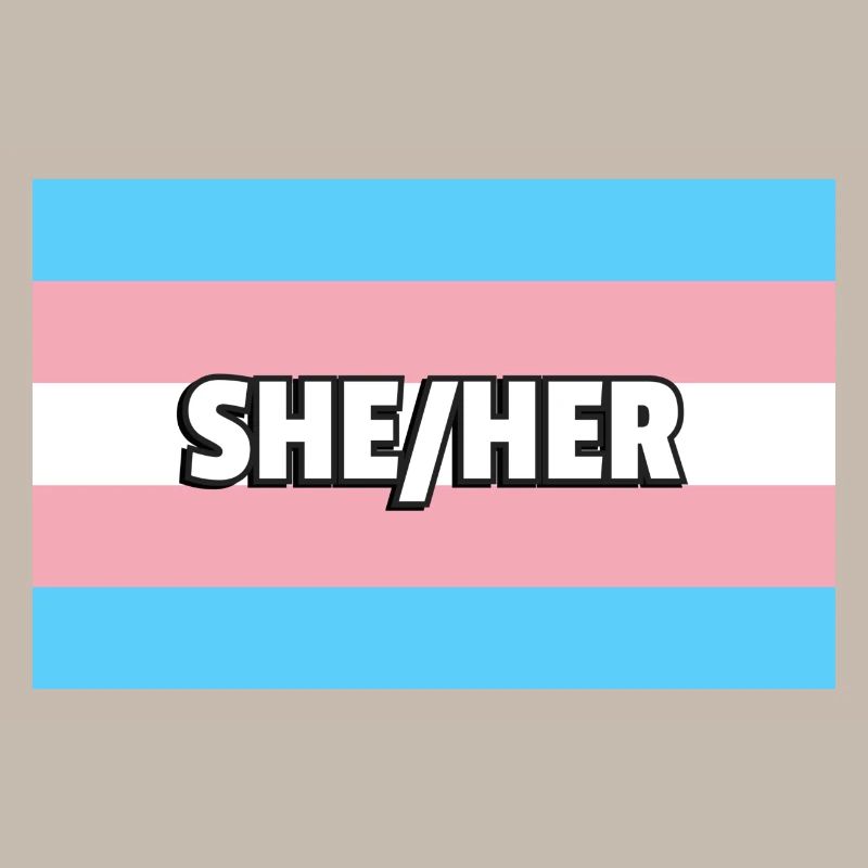 Transfem She Her Transfem Flag Trans