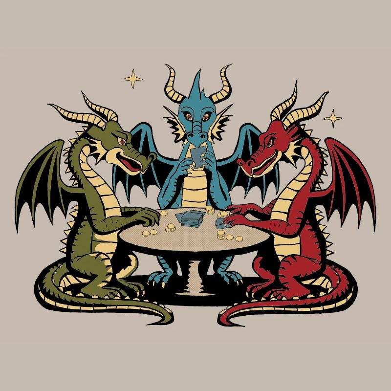 Drachen-Spielkarten