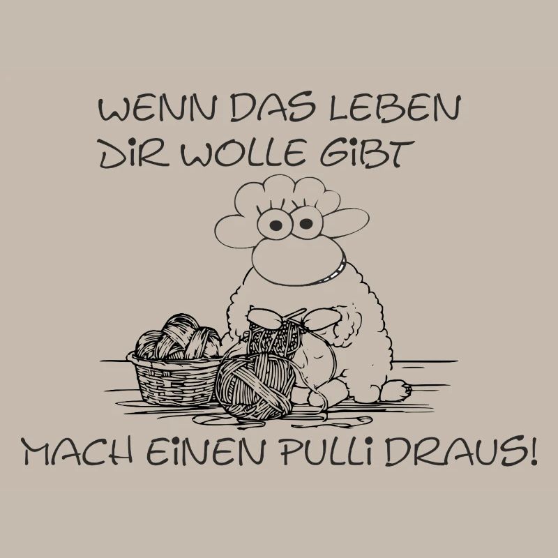 Mach einen Pulli draus – lustiges Strick-Schaf
