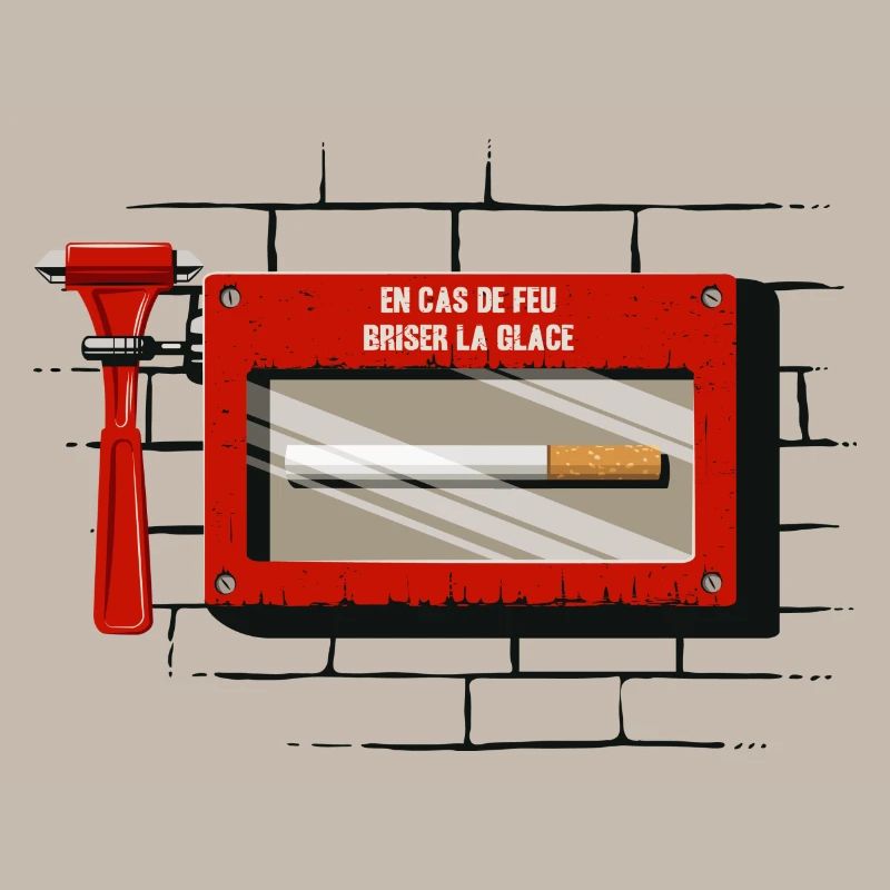 Emergency cigarette box