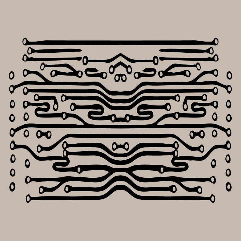 design lines microchip disk pattern cool lines