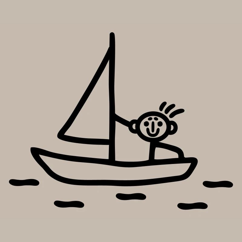 Strichmännchen segeln