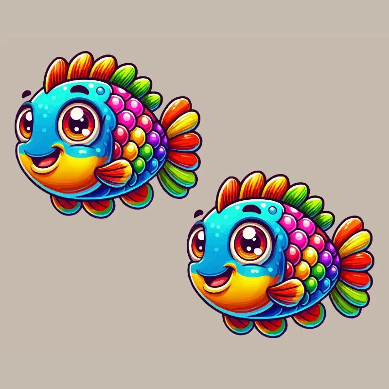 Bande dessinée de poisson
