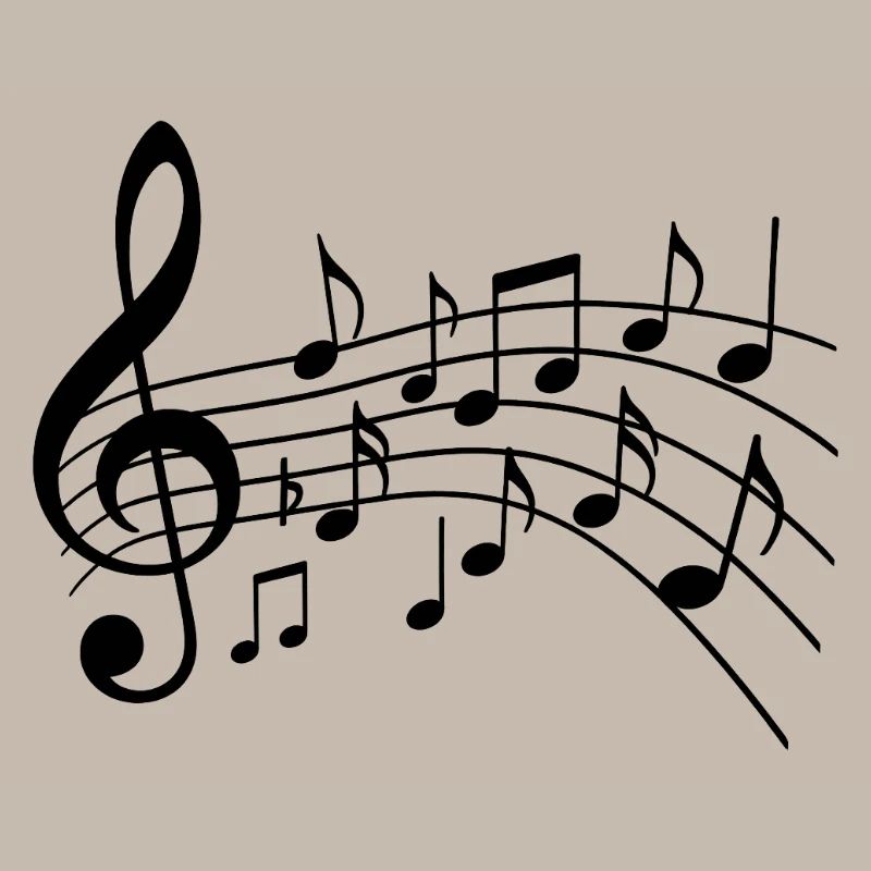 Musical Notes Variant 2 Black