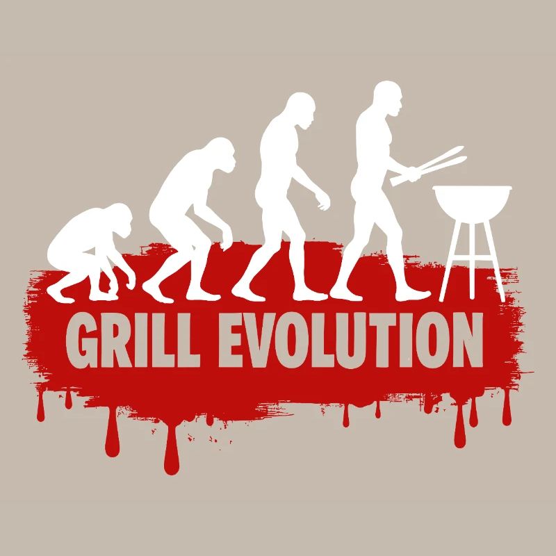 Grill Evolution Funny Grill Master Saying