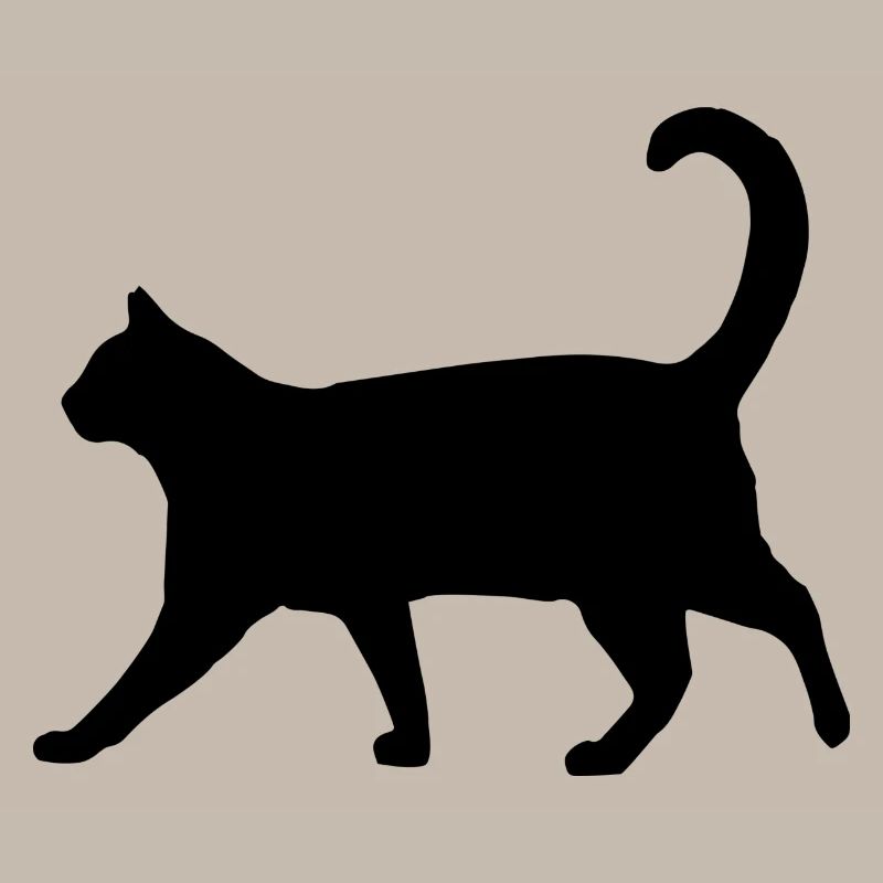 Silhouette de chat classique