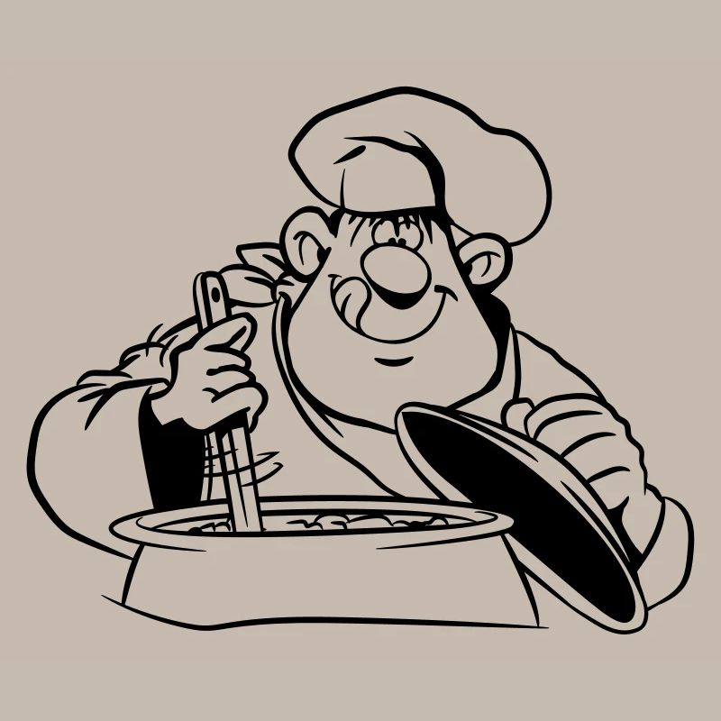 kochen koch comic witzig