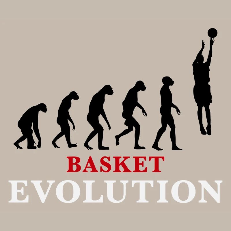 Basket Evolution Sport und Humor 3c