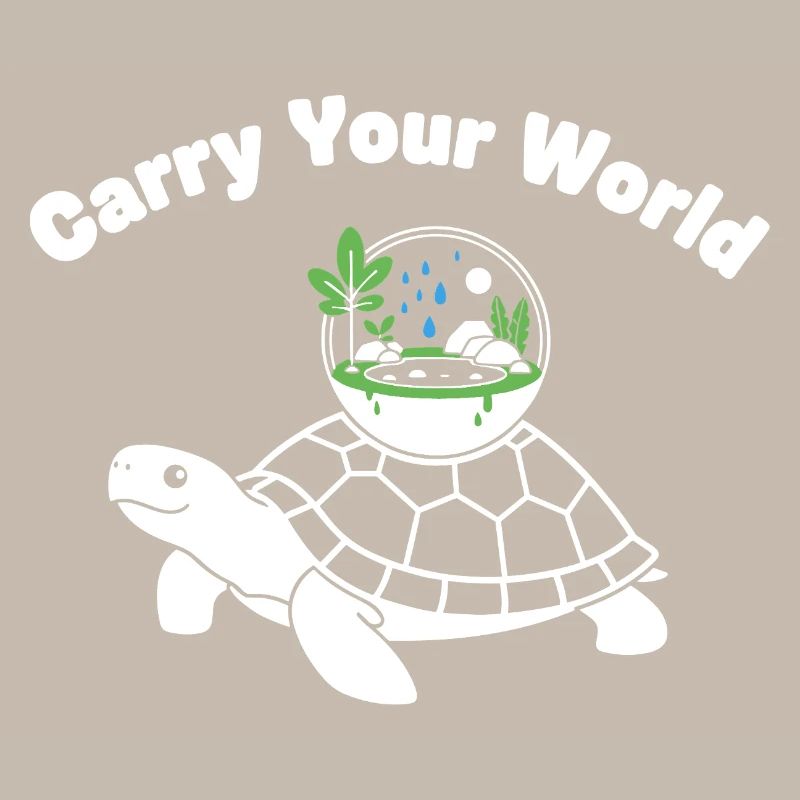 Glass Dome Turtle World in Shell