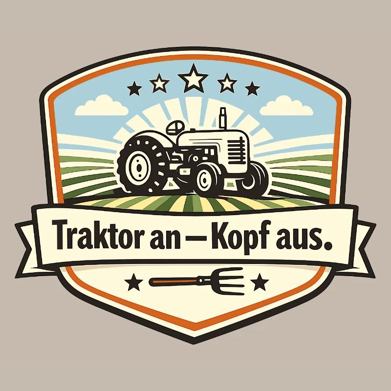 Traktor Patch Kopf Aus