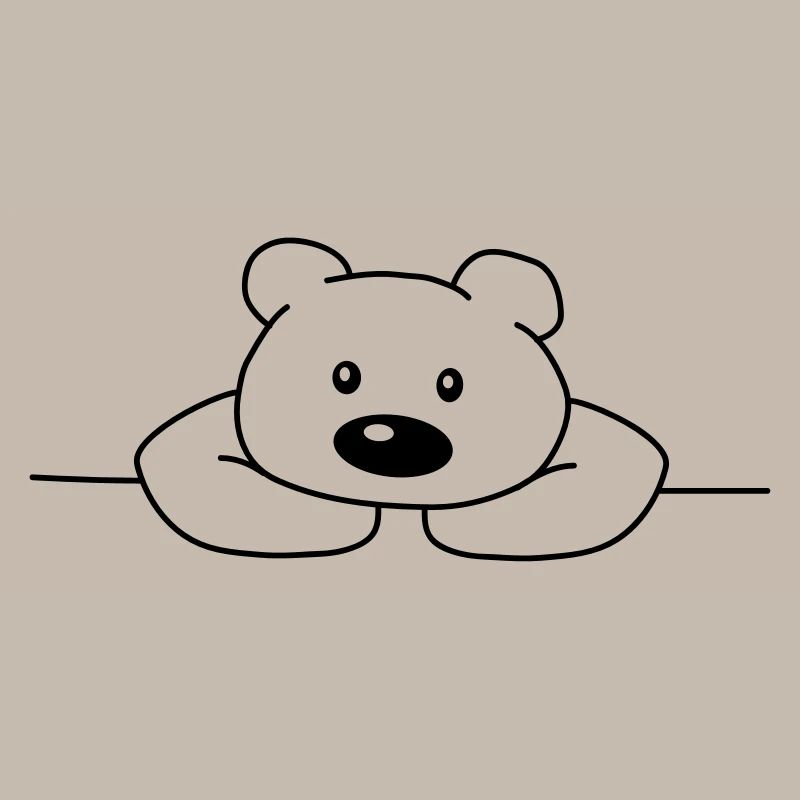 Mignon mignon mignon ours triste ours brun