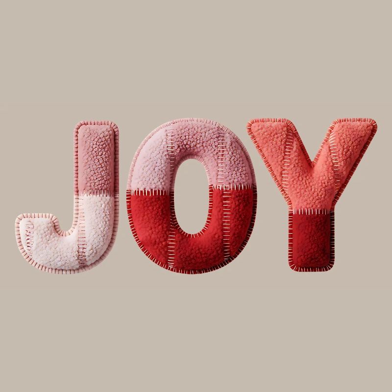 Patchwork Joy Freude und Happiness Design