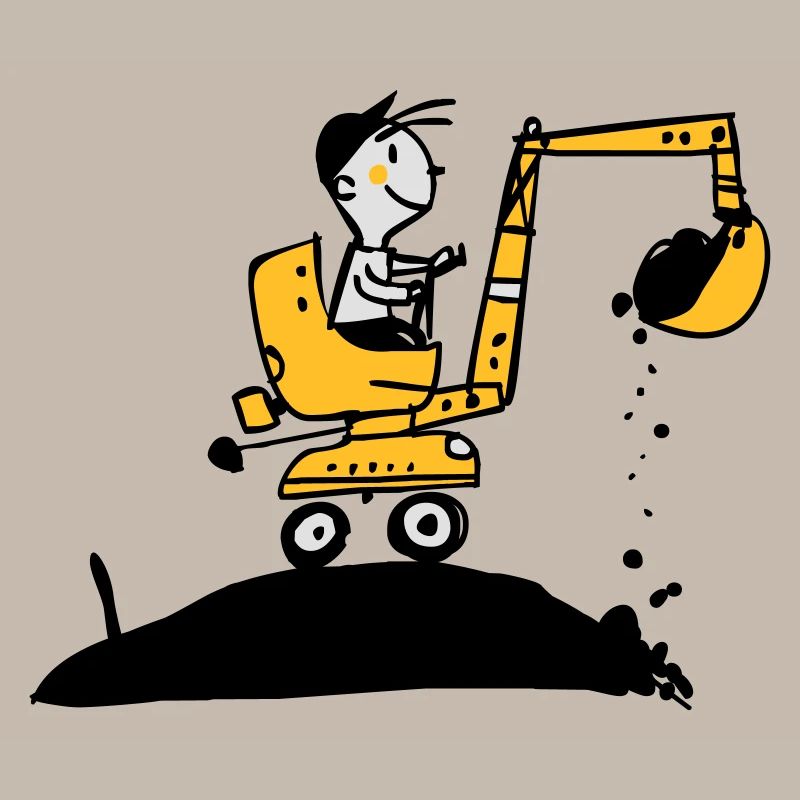 Bagger im Retro Stil