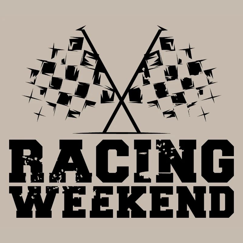 Voitures de week-end de course Drapeaux de symbole de course