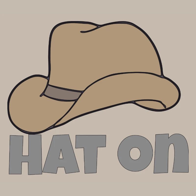 hat on