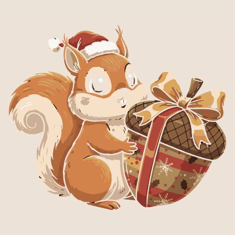 Winterfreude Eichhörnchen Geschenk