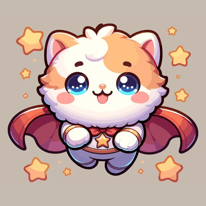 Helden Kätzchen Superheld Katze Super Mieze