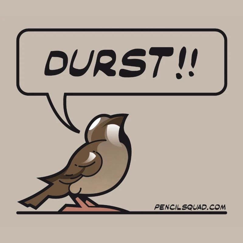 Durstiger Spatz