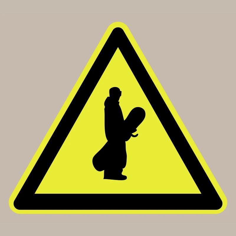 Snowboarder Schild