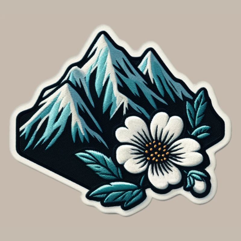Bergblüte Patchmotiv