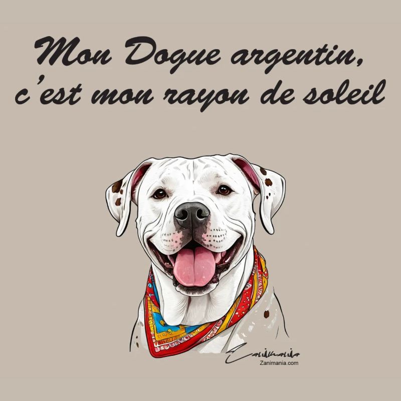 Dogue argentin rayon de soleil